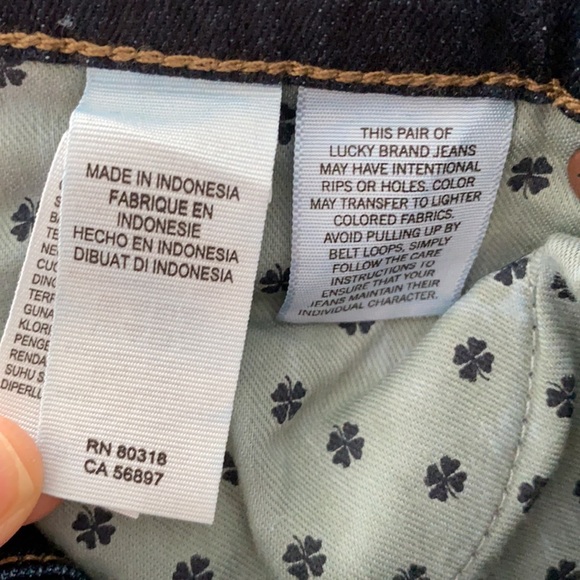 NWT 🏷 Lucky Brand Brooke Boot Mid Rise (Raw Hem) Denim Blue Jeans - Picture 10 of 11